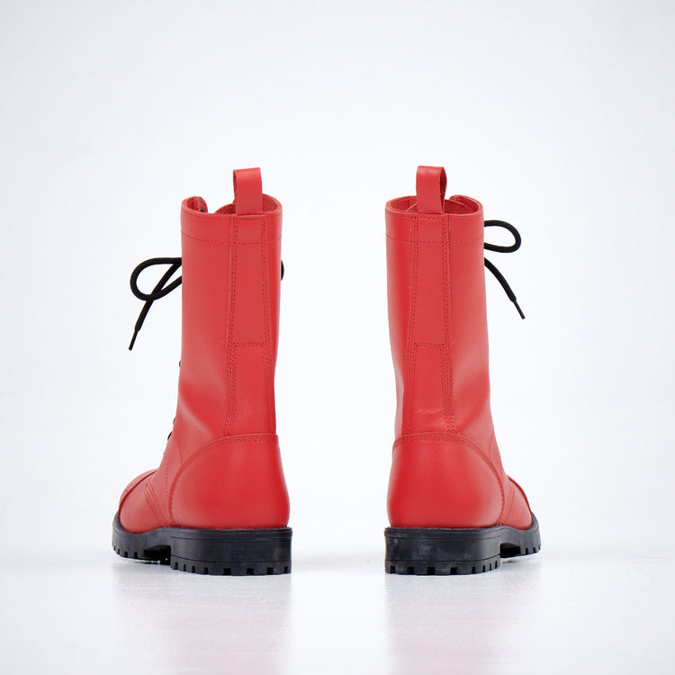 516 eli High Aviator saappaat punaiset / 516 aka High Aviator Boots - Red