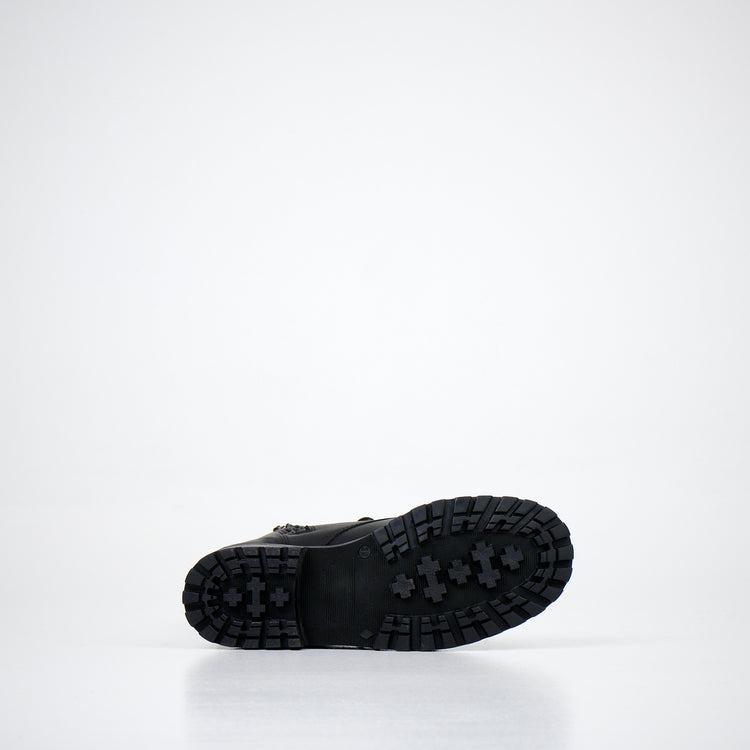 511 2.0 Mustat nahkasaappaat vetoketjulla / Black With Zipper