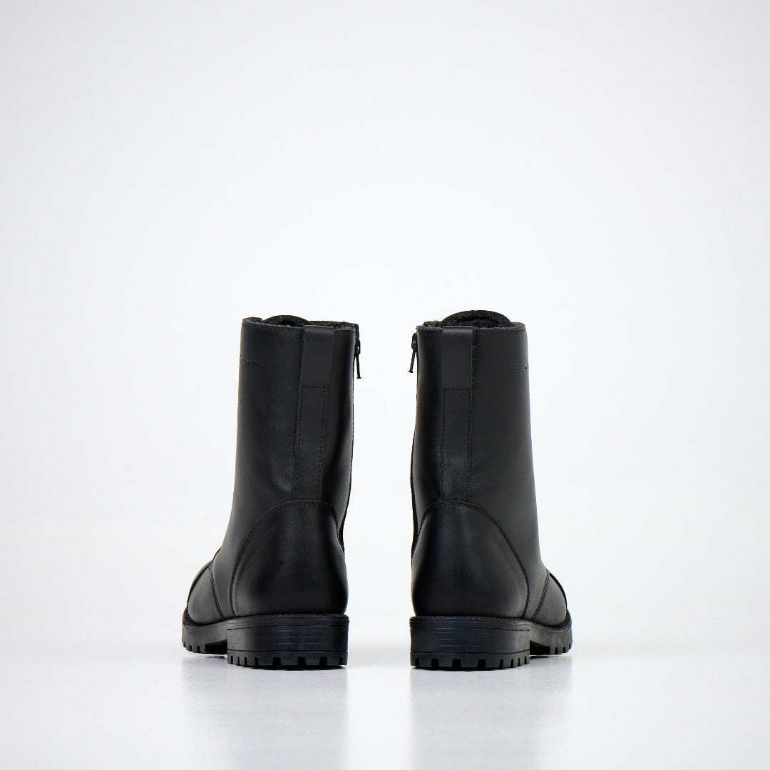 511 2.0 Mustat nahkasaappaat vetoketjulla / Black With Zipper